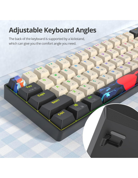 Teclado Mecánico RGB 60% iRoboosta 61 Teclas PBT Antighosting Teclado Mecánico RGB 60% iRoboosta 61 Teclas PBT Antighosting