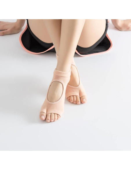 Calcetines de Yoga Antideslizantes Tabi para Mujeres - Talla Única