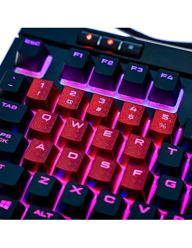 Teclas Retroiluminadas HUYUN para Corsair Cherry MX - 13 Rojas