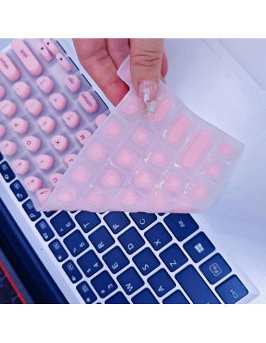 Cubierta de Teclado Rosa WANTHER para Uñas Largas MacBook Pro 13"