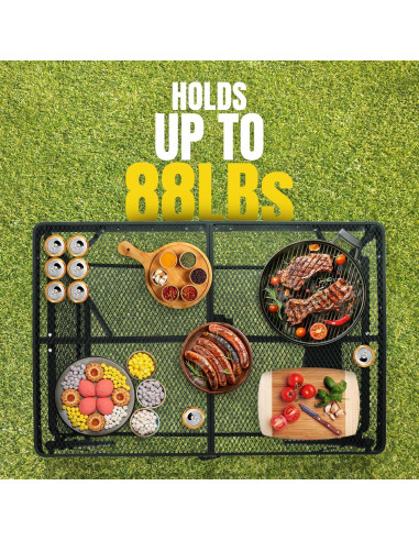 Mesa de Parrilla Plegable AMANTES DEL EXTERIOR 134.9x60 cm