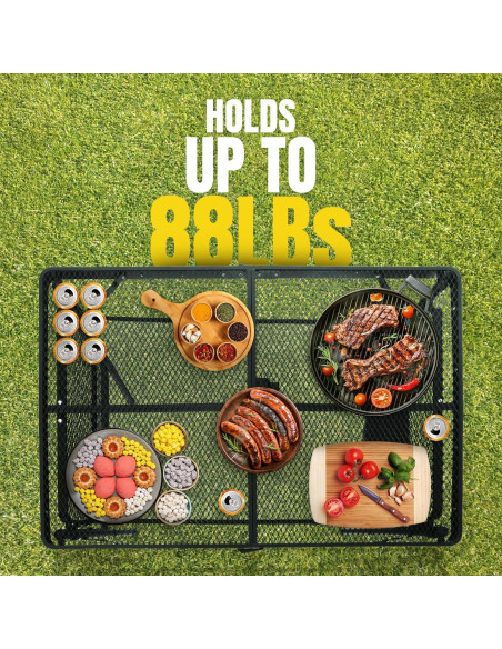 Mesa de Parrilla Plegable AMANTES DEL EXTERIOR 134.9x60 cm