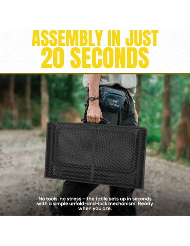 Mesa de Parrilla Plegable AMANTES DEL EXTERIOR 134.9x60 cm