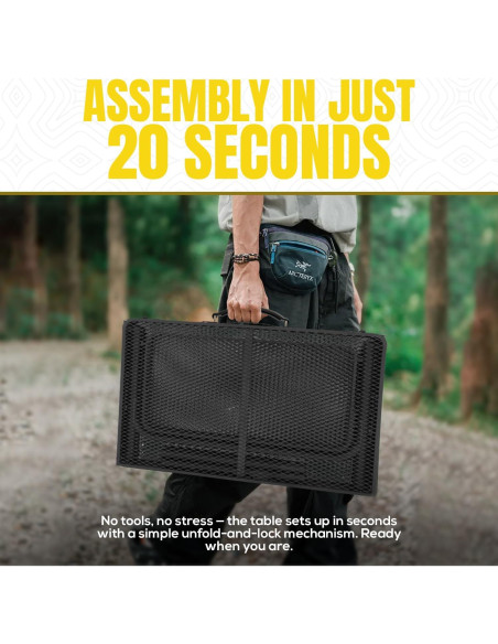 Mesa de Parrilla Plegable AMANTES DEL EXTERIOR 134.9x60 cm