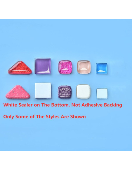 500g Azulejos de Mosaico de Cristal BTMIEY Serie Roja 1x1cm