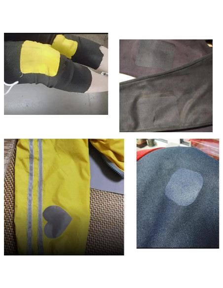 Parches Termoadhesivos Guokuai 12PCS Algodón Verde Militar 7.5x10.5cm