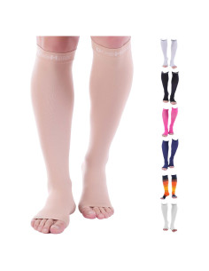 Calcetines de Compresión Doc Miller Punta Abierta 8-15 mmHg
