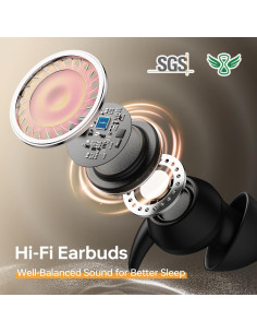 Auriculares Bluetooth MUSICOZY 5.3 Inalámbricos para Dormir IPX6 2