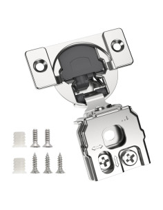 Paquete de 10 bisagras ocultas Chibery 1" cierre suave níquel