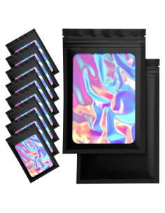 Paquete de 100 Bolsas Mylar NIKUY 7.11 x 10.16 cm Reutilizables