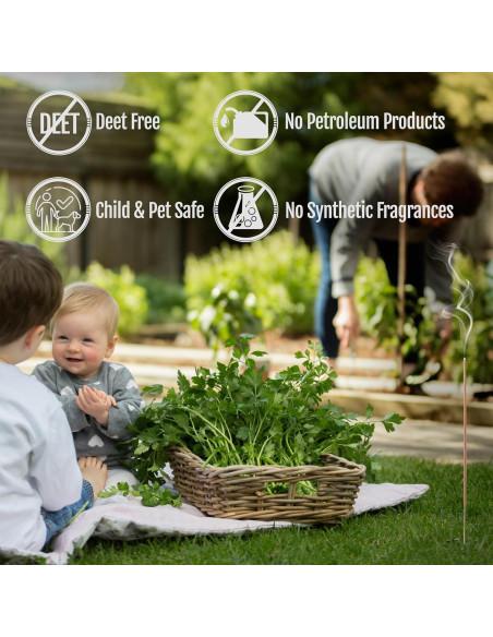 Varitas Repelentes de Mosquitos Mintronella - 100 Unidades - Citronela y Menta