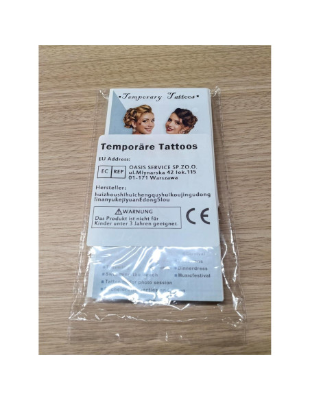 Tatuajes Temporales Metuu Fuego - 77 Hojas para Adultos y Niños