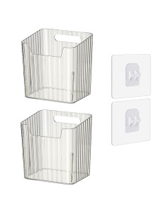 Juego de 2 Contenedores Organizadores Lae Nuvole Transparentes