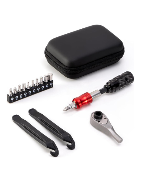 Kit de Herramientas EMERK para Bicicletas - 10 Piezas y Bolsa