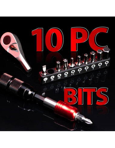 Kit de Herramientas EMERK para Bicicletas - 10 Piezas y Bolsa