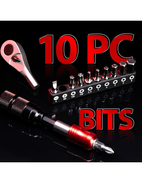 Kit de Herramientas EMERK para Bicicletas - 10 Piezas y Bolsa