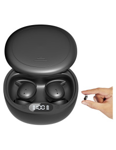 Auriculares M73 para dormir HJX, ultraligeros, 50h batería, negro