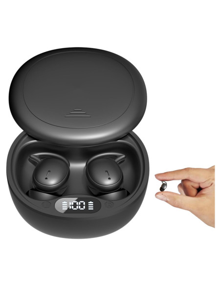 Auriculares M73 para dormir HJX, ultraligeros, 50h batería, negro