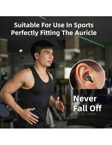 Auriculares M73 para dormir HJX, ultraligeros, 50h batería, negro