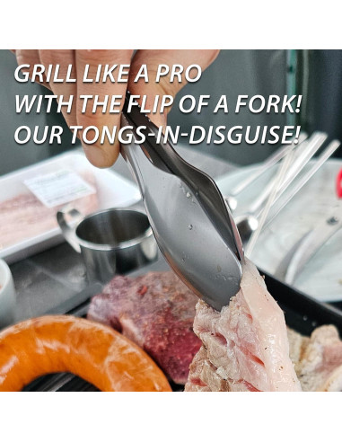 Set de Utensilios de Camping 4 en 1 PortableAnd - Acero Inoxidable