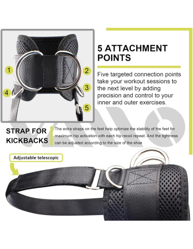 Tobilleras Ajustables VAIIO para Ejercicio de Piernas - Neopreno