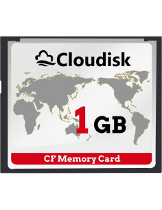 Paquete de 2 Tarjetas Compact Flash 1GB Cloudisk para DSLR 2