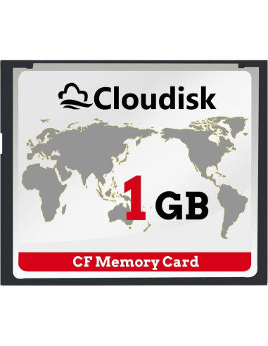 Paquete de 2 Tarjetas Compact Flash 1GB Cloudisk para DSLR