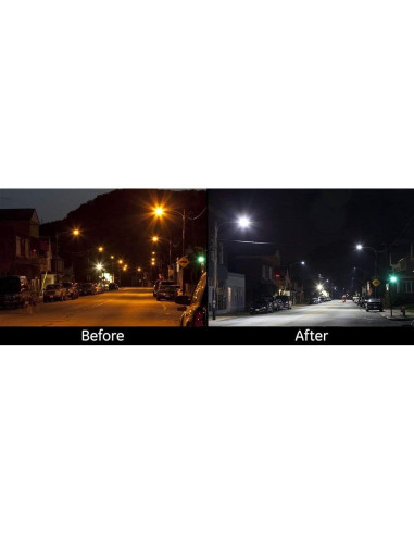 Luz LED de Crepúsculo a Amanecer Superior Lighting 80W 12000 Lúmenes