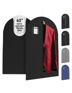 Bolsas de Viaje para Trajes Your Bags - 101.6x60.9 cm - Negro