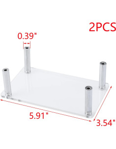 Soportes de Exhibición Acrílicos MY MIRONEY 2 Piezas 15x9x5cm 2
