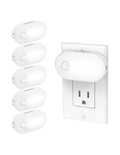 Luz Nocturna LED Lyridz con Sensor de Movimiento 1-120LM - Paquete de 6