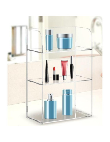Organizador de Baño Acrílico Transparente Jusalpha 3 Niveles