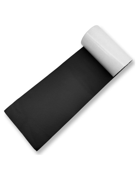Parche de Reparación de Cuero Autoadhesivo KEVWR 10x160cm Negro