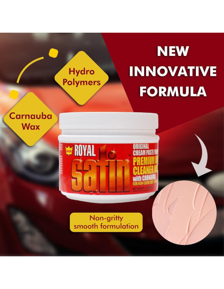 Cera Limpiadora Automotriz Garry's Royal Satin 0.91 L - Brillo y Protección