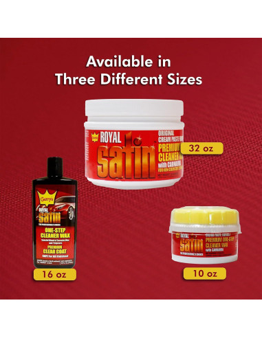 Cera Limpiadora Automotriz Garry's Royal Satin 0.91 L - Brillo y Protección