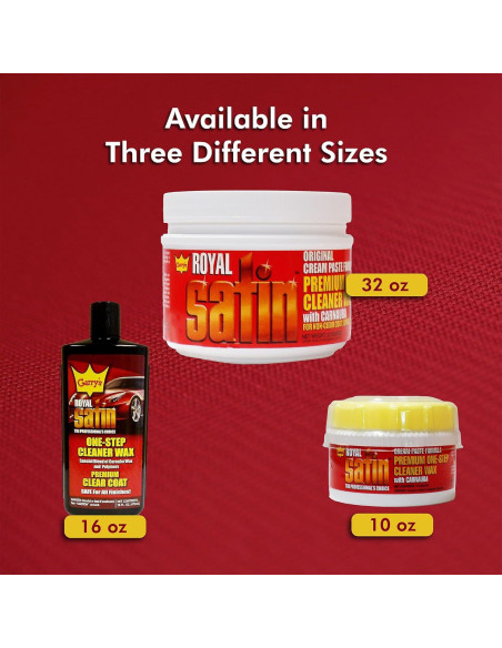 Cera Limpiadora Automotriz Garry's Royal Satin 0.91 L - Brillo y Protección