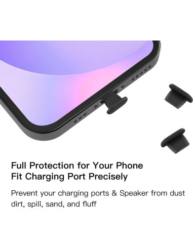 20 Tapones Anti Polvo para iPhone 14, 13, 12, 11 y más
