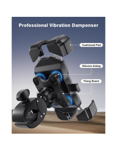 Soporte para Teléfono de Bicicleta Gmaii Antivibración 4-7" 2