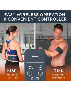 Terapia TENS Inalámbrica Pure Enrichment PurePulse Go con Calor 2