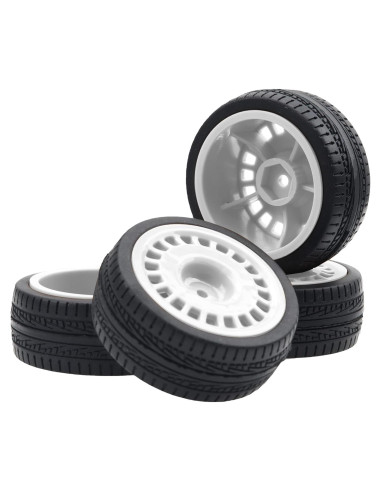 Neumáticos de Caucho 70mm con Llantas Nylon 12mm HIRCQOO