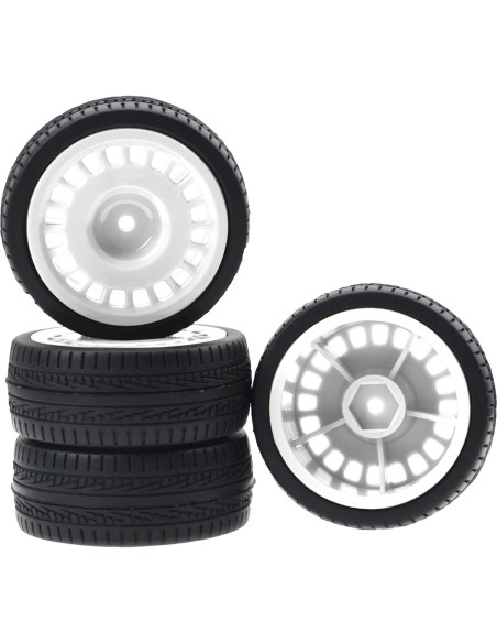 Neumáticos de Caucho 70mm con Llantas Nylon 12mm HIRCQOO