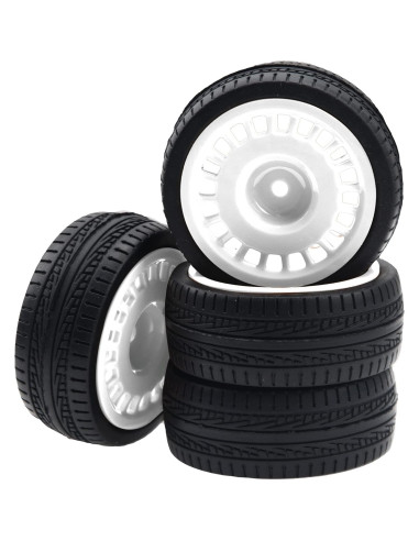 Neumáticos de Caucho 70mm con Llantas Nylon 12mm HIRCQOO