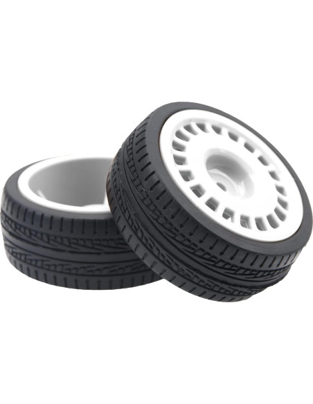 Neumáticos de Caucho 70mm con Llantas Nylon 12mm HIRCQOO