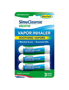 Inhalador de Vapor SinuCleanse Portátil Eucalipto - Paquete de 3
