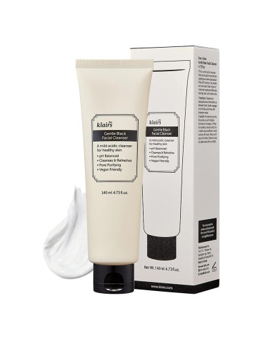 Limpiador Facial Suave Klairs 140 ml - Bajo pH, Vegano, Hidratante