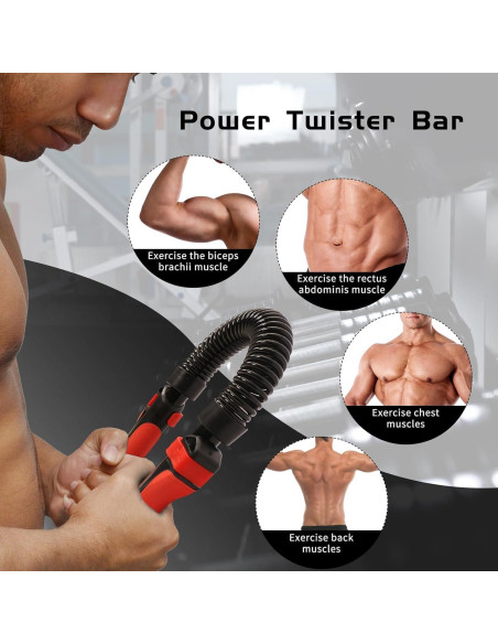 Barra de Torsión de Potencia Plzzree PL-2402-01 Ajustable 30-50kg