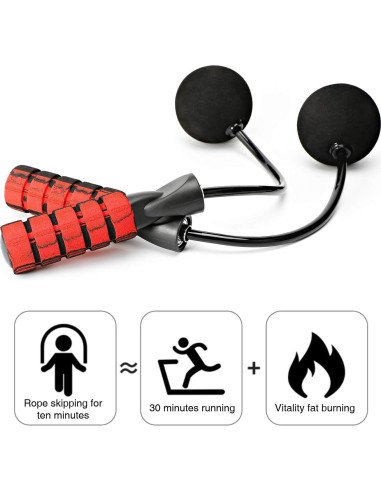 Cuerda de Salto Sin Cuerda APLUGTEK Ajustable con Peso 0.23 kg