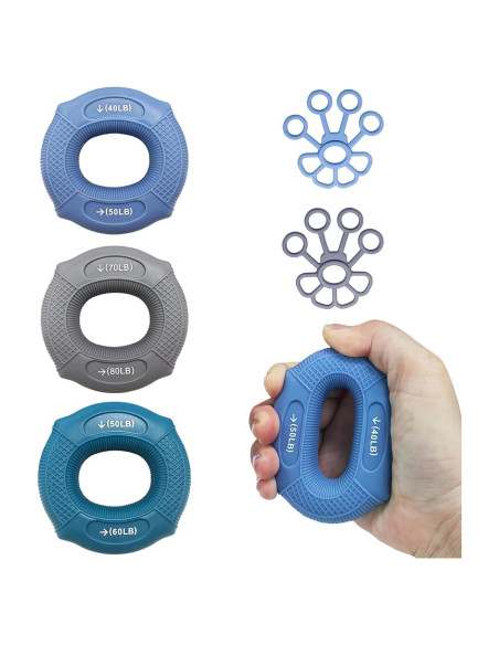 Entrenador de Fuerza de Agarre WithFlying - Silicona 18-36 kg