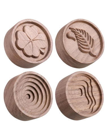 Difusores de Aceite Esencial de Madera Zhehao - 4 Piezas