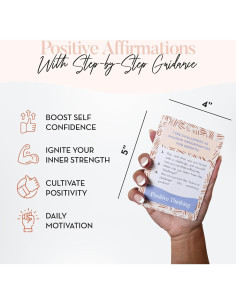 Tarjetas de Afirmaciones Positivas Astralux - 52 Tarjetas Motivacionales para Mujeres 2